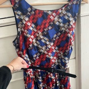 Trina Turk dress w/belt from Saks fifth ave, worn once!